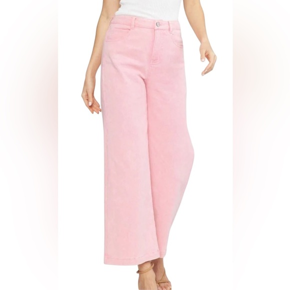 entro Denim - Entro Wide Leg Pants-Pink Size Medium.  #206